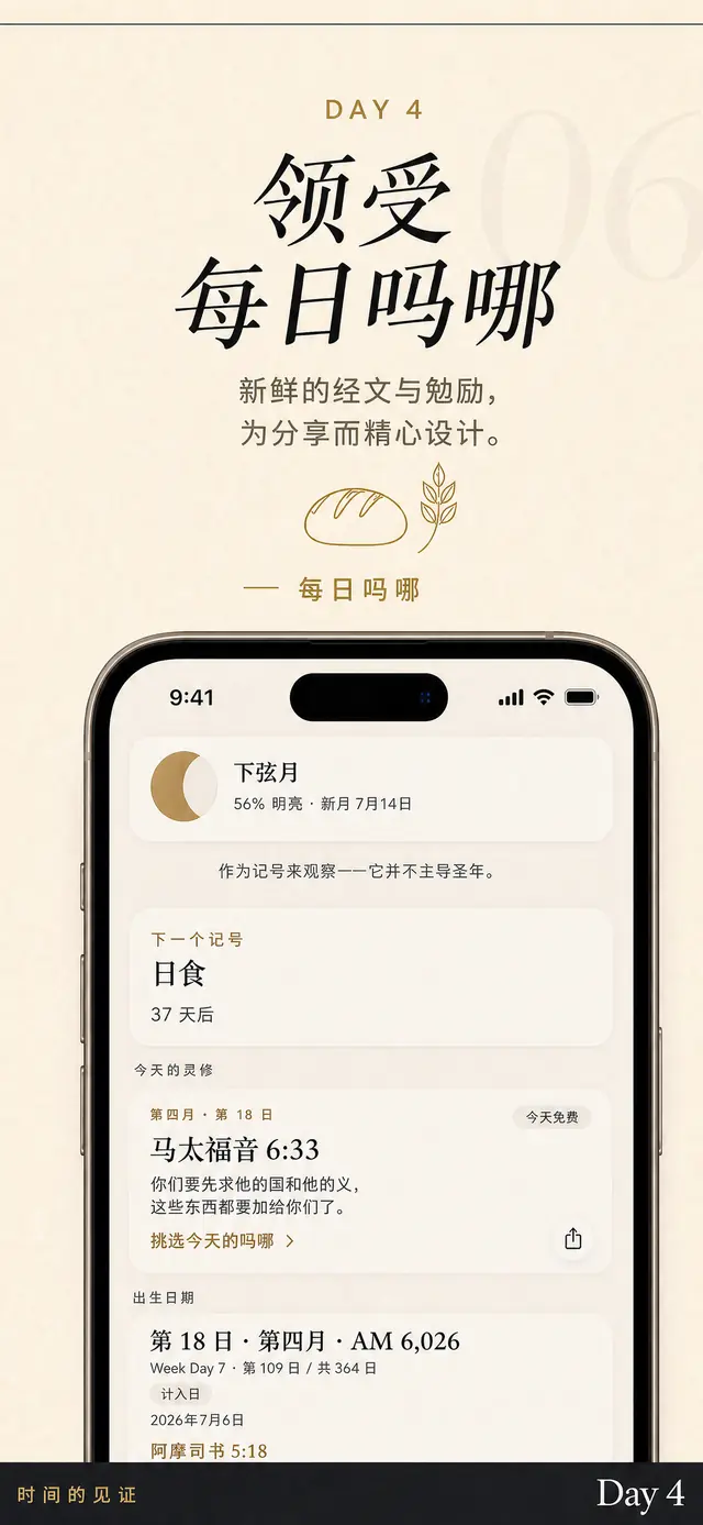 Day 4 吗哪:每日一张经文与鼓励卡片