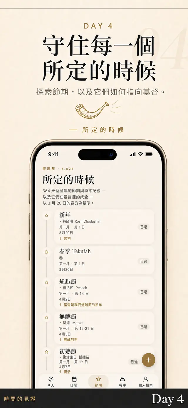 Day 4「所定的時候」:一年中的節期與日期