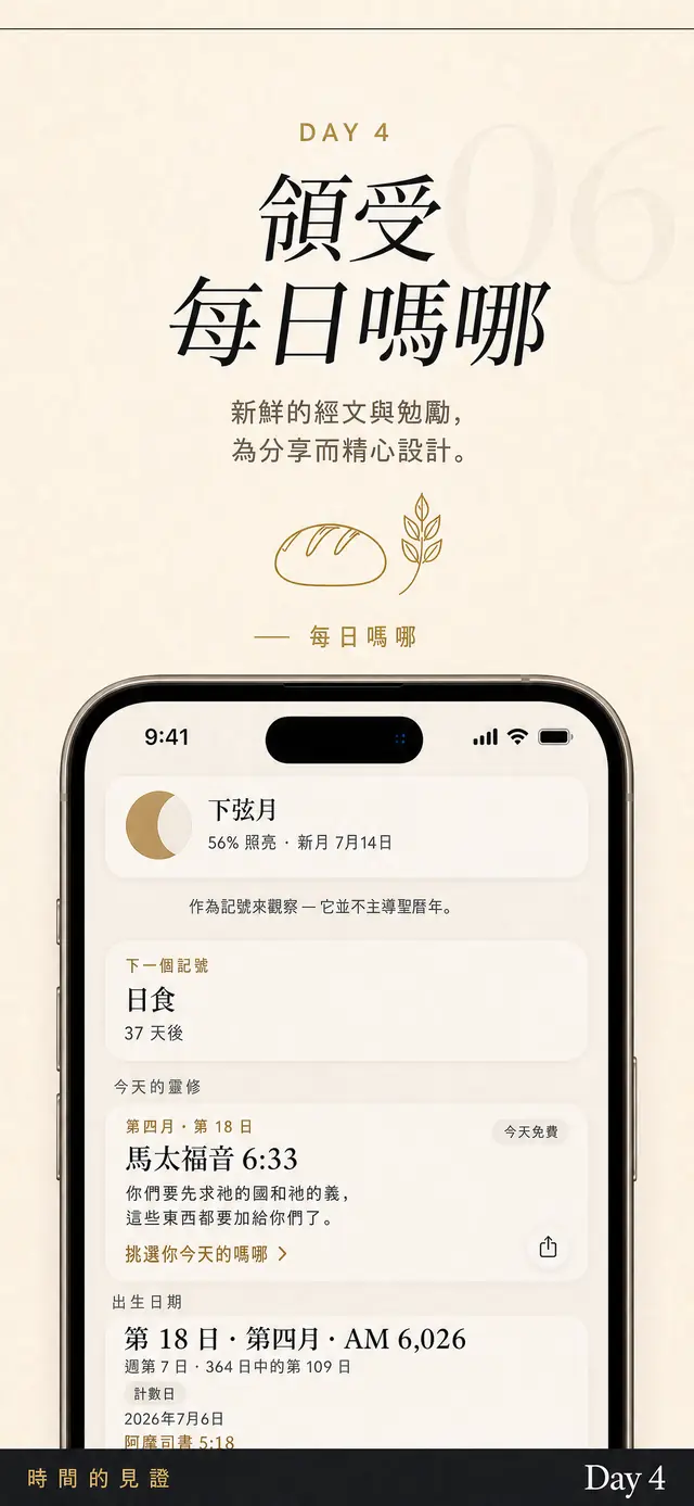 Day 4 嗎哪:每日一張經文與鼓勵卡片